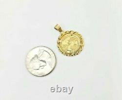 5 Dollars Fine Gold 1/10 oz Coin Liberty Charm for Pendant in 14k Solid Gold 5gr