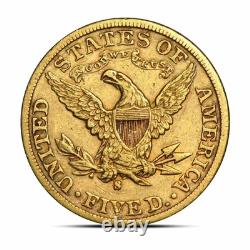 $5 Liberty Half Eagle Gold Coin (XF) $5 Liberty Half Eagle Gold Coin (XF)