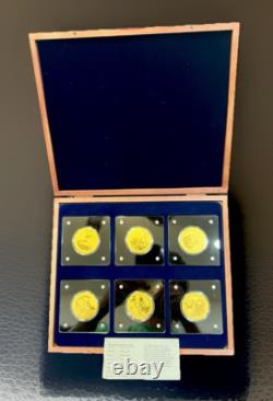 6-COIN SET? WithBOX COA The Eagles? King of the Sky 1/200 OZ. 999 FINE? GOLD PROOF 6-COIN SET? WithBOX COA The Eagles? King of the Sky 1/200 OZ. 999 FINE? GOLD PROOF