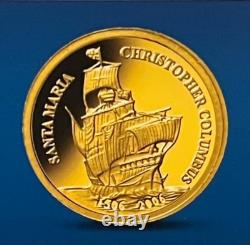99.99% Fine GOLD COIN. 50 g? PALAU 2006 SANTE MARIA $1? Invest Collect RARE? COA 99.99% Fine GOLD COIN. 50 g? PALAU 2006 SANTE MARIA $1? Invest Collect RARE? COA