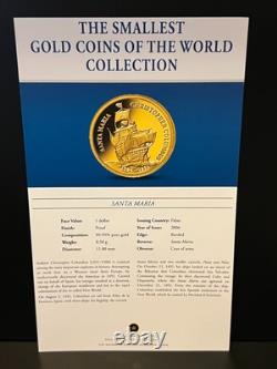 99.99% Fine GOLD COIN. 50 g? PALAU 2006 SANTE MARIA $1? Invest Collect RARE? COA 99.99% Fine GOLD COIN. 50 g? PALAU 2006 SANTE MARIA $1? Invest Collect RARE? COA