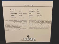 99.99% Fine GOLD COIN. 50 g? PALAU 2006 SANTE MARIA $1? Invest Collect RARE? COA 99.99% Fine GOLD COIN. 50 g? PALAU 2006 SANTE MARIA $1? Invest Collect RARE? COA