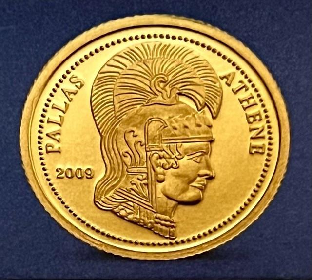 99.99 Fine Gold Coin. 50g? Samoa 2009 Pallas Athene $1? Invest Collect Rare? Coa