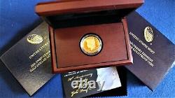 9999 Fine Gold 2014-W 50th Anniversary Kennedy Half Dollar Proof Coin