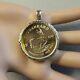 9ct Gold New Dia Cut Pendant Will Fit One Oz Fine Gold Krugerrand Bullion Coin