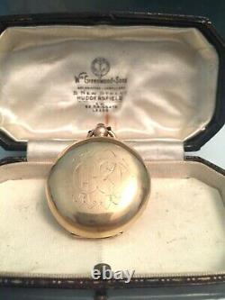 9ct gold sovereign coin case/holder 1909 edwardian boxed