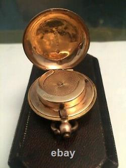 9ct gold sovereign coin case/holder 1909 edwardian boxed