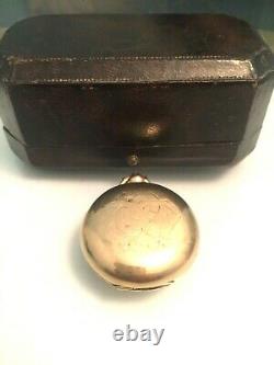 9ct gold sovereign coin case/holder 1909 edwardian boxed