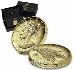 AMERICAN LIBERTY GOLD HIGH RELIEF 2017 1 oz $100 GOLD COIN NGC PF70 FDOI #008