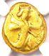 Achaemenid Empire Hero Av Gold Daric Coin 400 Bc Ngc Fine 5/5 Strike