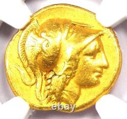 Alexander the Great III AV Stater Gold Coin 336-323 BC Certified NGC VF