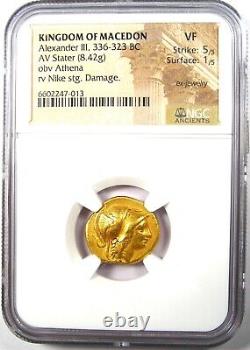 Alexander the Great III AV Stater Gold Coin 336-323 BC Certified NGC VF