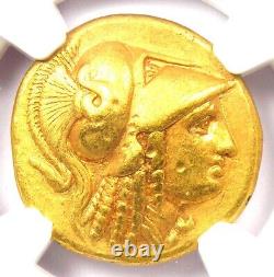 Alexander the Great III AV Stater Gold Coin 336-323 BC Certified NGC VF Rare