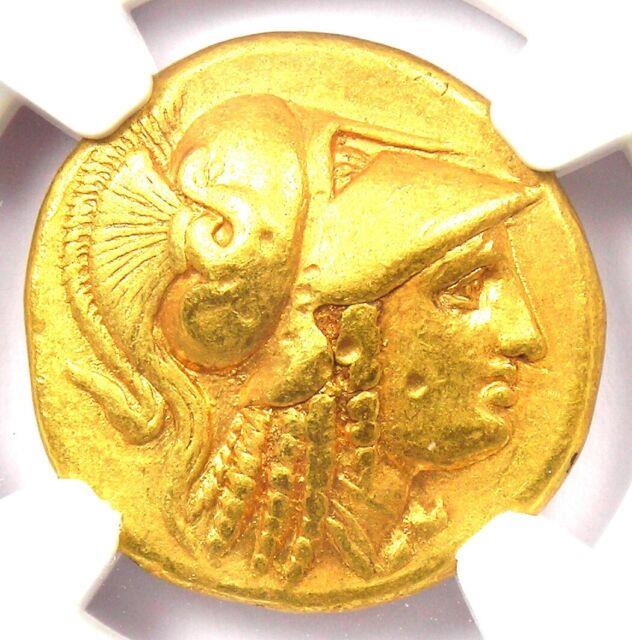 Alexander The Great Iii Av Stater Gold Coin 336-323 Bc Certified Ngc Vf Rare