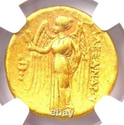 Alexander the Great III AV Stater Gold Coin 336-323 BC Certified NGC VF Rare