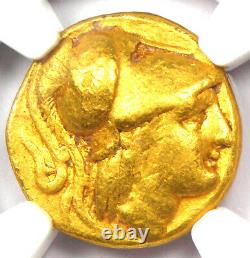 Alexander the Great III AV Stater Gold Coin 336 BC Certified NGC Choice Fine