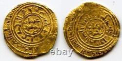 Alexandria Egypt Ayyubid Gold Coin Al-Aziz Uthman or Othman Dinar 1190s AD VF