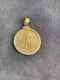 American Eagle Coin Liberty Pendant 14k Yellow Gold Plated Silver Free Chain