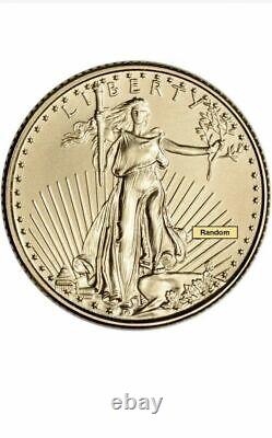 American Gold Eagle Coin $5 1/10 Oz Fine Gold (random Year)