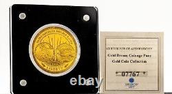 American Mint Pure Gold Coin Colllection. 999 Fine GOLD 1/200 oz. Lot of 6