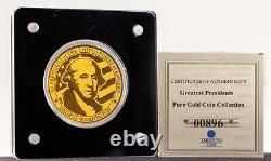 American Mint Pure Gold Coin Colllection. 999 Fine GOLD 1/200 oz. Lot of 6