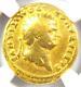 Ancient Roman Domitian Gold Av Aureus Coin 81-96 Ad Certified Ngc Fine