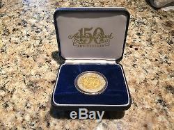 Anheuser-Busch 150 Anniversary Limited Edition Coin 1oz. Fine Silver & 24k gold