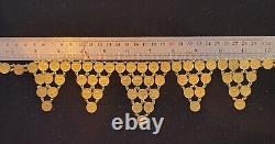 Antique Silver Coins Necklace 60 Guatemala 1882 Genuine Coins 1/4 Real Vermeil