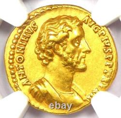 Antoninus Pius Gold AV Aureus Roman Coin 138-161 AD NGC Choice XF Fine Style