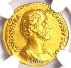 Antoninus Pius Gold AV Aureus Roman Coin 138-161 AD NGC Choice XF Fine Style