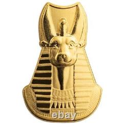 Anubis 2024 50 Tala 1g Fine Gold Proof Coin with Box and COA Samoa