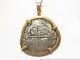 Atocha Silver 8 Reale Shipwreck Coin Piece Of 8 Heavy 14k Gold Vintage Pendant