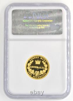 Australia 2005 Sovereign Gem Proof 25 Dollars. 9167 Fine Gold Coin NGC Holder