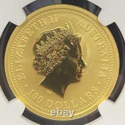 Australia 2007 Year of the Pig $100.00 Gold 1 ozt. 9999 Fine, NGC MS69