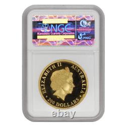 Australia 2014-P $200 Gold Koala High Relief NGC PF70UCAM 2oz. 9999 Fine coin