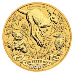 Australia 2024 1-oz 125th Anniversary Gold. 9999 Fine BU Australia 2024 1-oz 125th Anniversary Gold. 9999 Fine BU