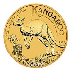 Australia 2024 $50 1/2-oz Gold Kangaroo. 9999 Fine GEM BU Australia 2024 $50 1/2-oz Gold Kangaroo. 9999 Fine GEM BU