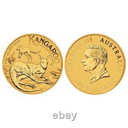 Australia 2025 $100 1-oz Gold Kangaroo. 9999 Fine BU Australia 2025 $100 1-oz Gold Kangaroo. 9999 Fine BU