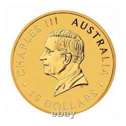 Australia 2025 $15 1/10-oz Gold Kangaroo. 9999 Fine BU Australia 2025 $15 1/10-oz Gold Kangaroo. 9999 Fine BU