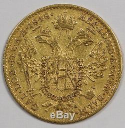 Austria 1848 A Gold Ducat Coin Fine/VF Ferdinand I Fr-481 KM-2262 0.1107 OZ AGW