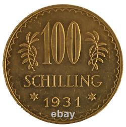 Austria 1931 Republik Osterreich 100 Schilling. 900 Fine Gold Coin Prooflike