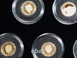 BIG 7 Australia 2022 Fine Gold Proof Coins Set, Seven Niue 2.5 Australian Dollars