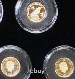 BIG 7 Australia 2022 Fine Gold Proof Coins Set, Seven Niue 2.5 Australian Dollars