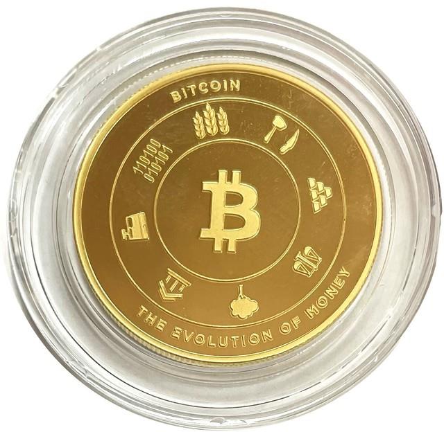 Btc Bit-coin 1oz Gold The Evolution Of Money Bitpay. 9999 Fine Gold In Capsule