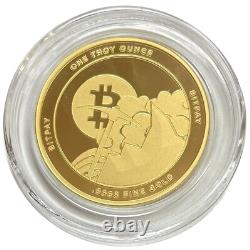 BTC BIT-COIN 1oz GOLD THE EVOLUTION OF MONEY BITPAY. 9999 FINE GOLD IN CAPSULE BTC BIT-COIN 1oz GOLD THE EVOLUTION OF MONEY BITPAY. 9999 FINE GOLD IN CAPSULE