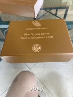 Barbara Bush 2020 First Spouse Gold Coin 1/2 ounce. 9999 Fine Gold OGP & COA