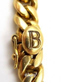 Bulgari Bvlgari 18K Yellow Gold Ancient Bronze Coin Curb Link Necklace