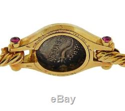 Bvlgari Bulgari Ancient Coin Ruby 18k Gold Bracelet