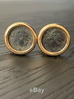 Bvlgari Bulgari Monete Ancient Coin 18k Gold Earrings