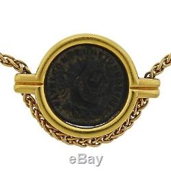 Bvlgari Bulgari Monete Roma Constantinus Ancient Coin Gold Necklace